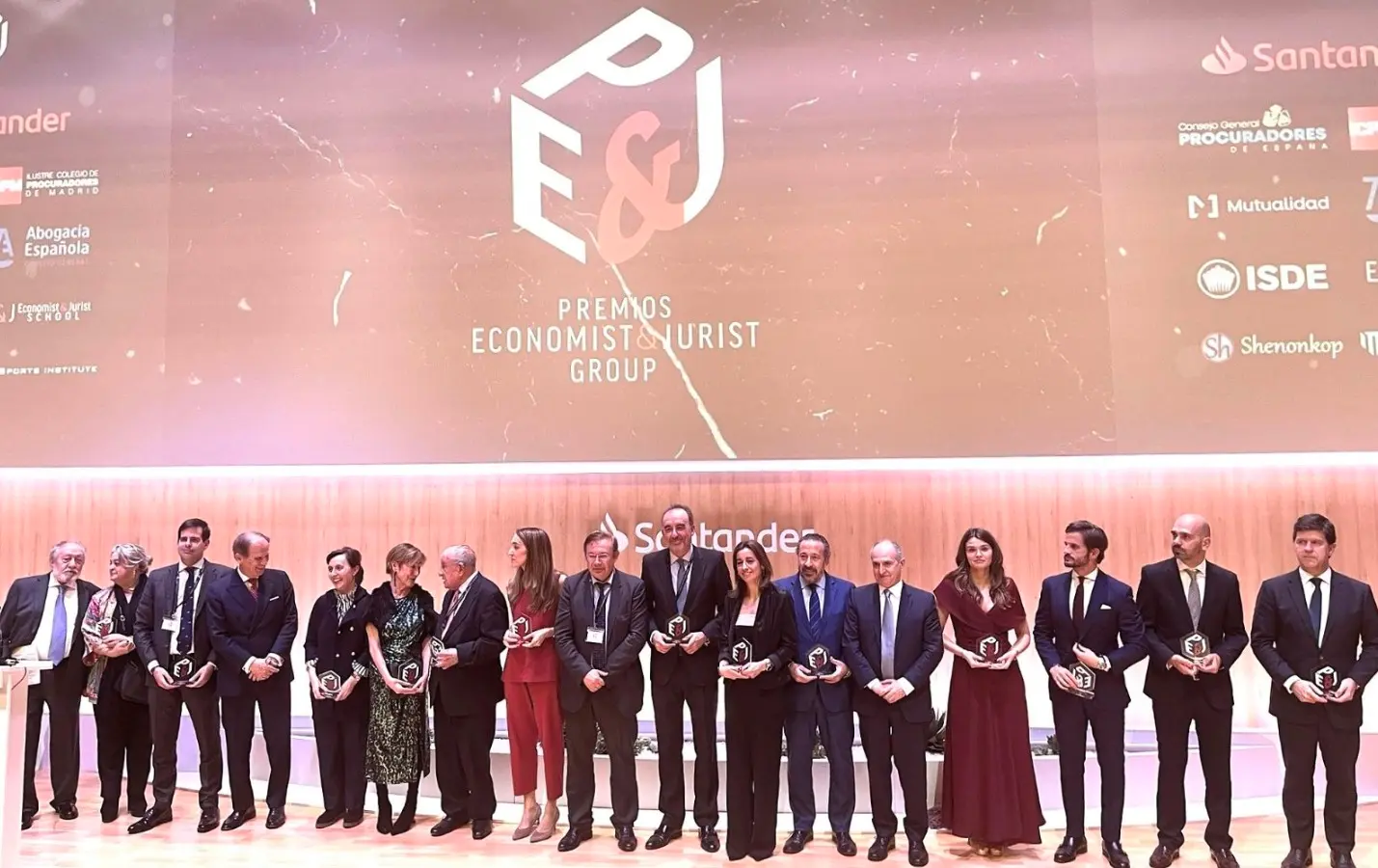 Galardonados en la primera edición de los premios Economist & Jurist